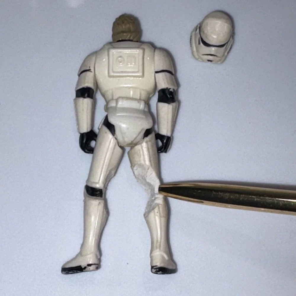Vintage Action Figure Lot 3pc Star Wars 4in Black White Kenner Hasbro
